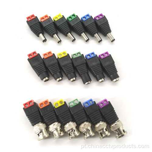 Conector do adaptador masculino do BNC do CCTV RG58 / RG59